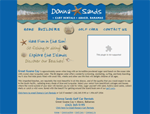 Tablet Screenshot of donnasands.com